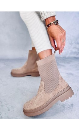 Sztyblety z elastyczną cholewką JOYNER KHAKI - Inello - 36