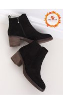 BOTKI NA SZEROKIM OBCASIE CZARNE UK18P BLACK - Inello - 38 BOTKI NA SZEROKIM OBCASIE CZARNE UK18P BLACK - Inello - 38