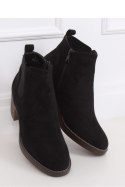 BOTKI NA SZEROKIM OBCASIE CZARNE UK18P BLACK - Inello - 38 BOTKI NA SZEROKIM OBCASIE CZARNE UK18P BLACK - Inello - 38