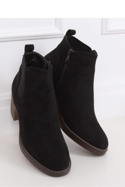 BOTKI NA SZEROKIM OBCASIE CZARNE UK18P BLACK - Inello - 38 BOTKI NA SZEROKIM OBCASIE CZARNE UK18P BLACK - Inello - 38