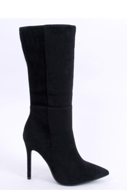 Kozaki na szpilce zamszowe klasyczne MARISSA BLACK - Inello - 39