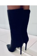 Kozaki na szpilce zamszowe klasyczne MARISSA BLACK - Inello - 39 Kozaki na szpilce zamszowe klasyczne MARISSA BLACK - Inello - 39