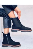 Sztyblety zamszowe FUQUA BLACK - Inello - 38