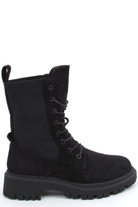 Botki militarne ze skarpetkową cholewką NEVADA BLACK - Inello - 40 Botki militarne ze skarpetkową cholewką NEVADA BLACK - Inello - 40