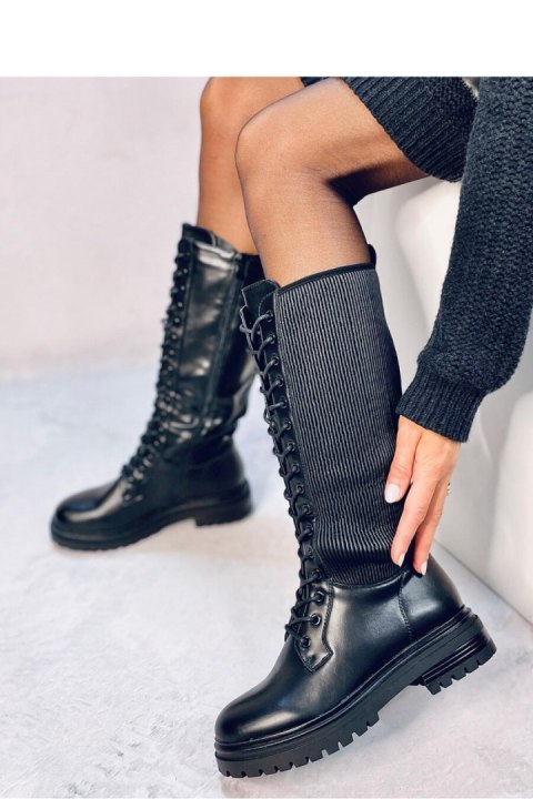 Oficerki z elastyczną cholewką EDDIES BLACK - Inello - 37 Oficerki z elastyczną cholewką EDDIES BLACK - Inello - 37