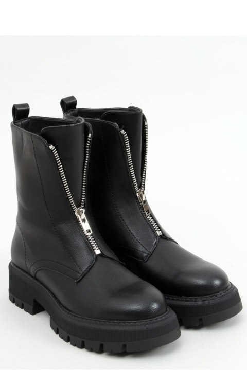 Botki militarne czarne YK15 BLACK - Inello - 40 Botki militarne czarne YK15 BLACK - Inello - 40