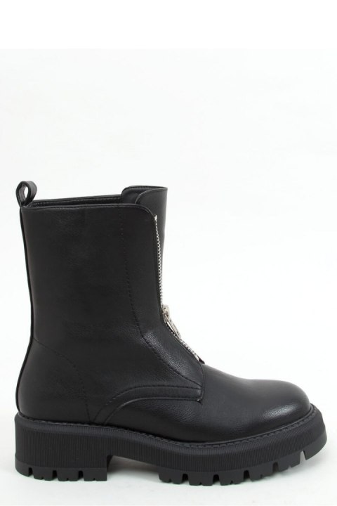 Botki militarne czarne YK15 BLACK - Inello - 40 Botki militarne czarne YK15 BLACK - Inello - 40