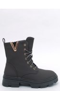 Botki militarne sznurowane CLEND KHAKI - Inello - 40 Botki militarne sznurowane CLEND KHAKI - Inello - 40