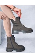 Botki militarne sznurowane CLEND KHAKI - Inello - 40 Botki militarne sznurowane CLEND KHAKI - Inello - 40