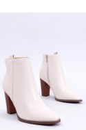 Botki na słupku klasyczne ALONA BEIGE - Inello - 40 Botki na słupku klasyczne ALONA BEIGE - Inello - 40