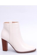 Botki na słupku klasyczne ALONA BEIGE - Inello - 40 Botki na słupku klasyczne ALONA BEIGE - Inello - 40