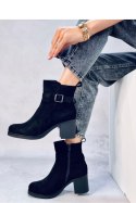 Botki na szerokim obcasie RENNIA BLACK - Inello - 39 Botki na szerokim obcasie RENNIA BLACK - Inello - 39