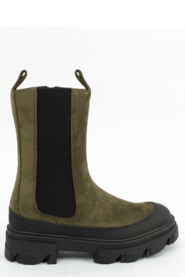 Botki sztyblety wysokie zielone RB122P GREEN - Inello - 39