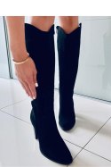 Klasyczne kozaki na słupku MARGOT BLACK - Inello - 40 Klasyczne kozaki na słupku MARGOT BLACK - Inello - 40