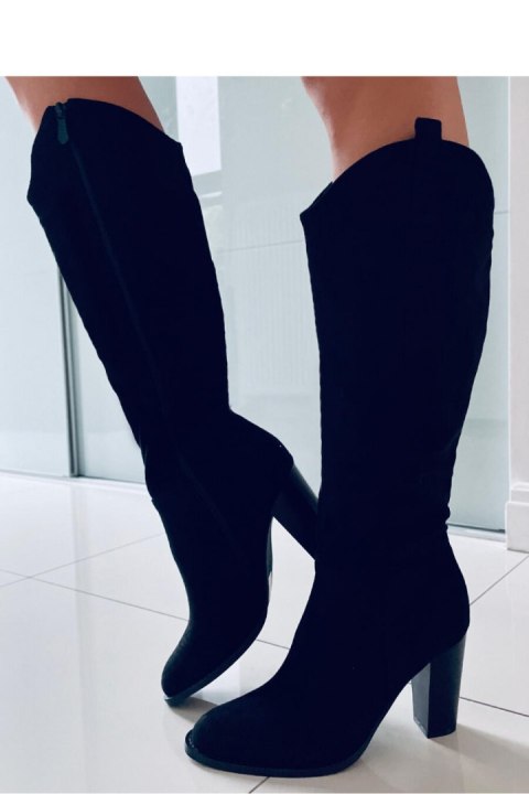 Klasyczne kozaki na słupku MARGOT BLACK - Inello - 40 Klasyczne kozaki na słupku MARGOT BLACK - Inello - 40