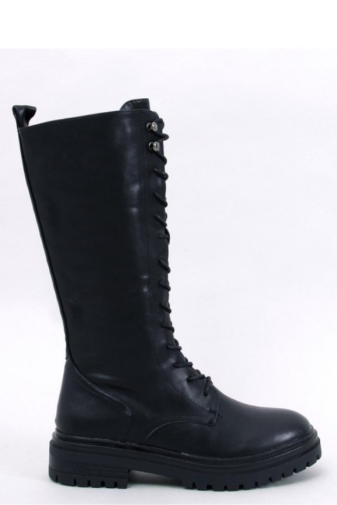 Oficerki sznurowane SPEAR BLACK - Inello - 37