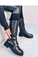 Oficerki sznurowane SPEAR BLACK - Inello - 37