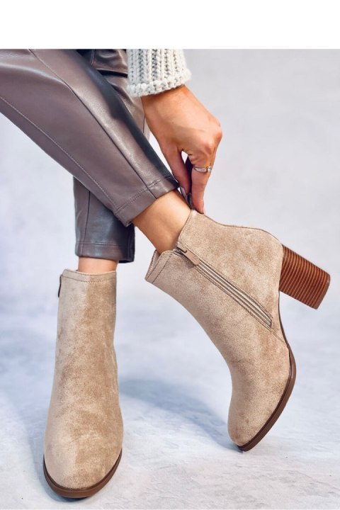 Botki klasyczne na obcasie ROSEY KHAKI - Inello - 40 Botki klasyczne na obcasie ROSEY KHAKI - Inello - 40