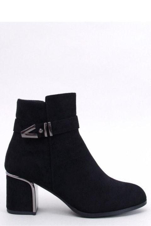 Eleganckie botki na obcasie KHALIA BLACK - Inello - 38 Eleganckie botki na obcasie KHALIA BLACK - Inello - 38