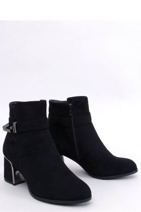 Eleganckie botki na obcasie KHALIA BLACK - Inello - 40 Eleganckie botki na obcasie KHALIA BLACK - Inello - 40