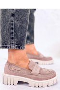 Mokasyny na platformie CHANDRA KHAKI - Inello - 39
