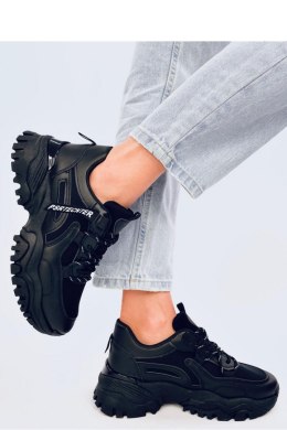 Sneakersy na koturnie BAINS BLACK - Inello - 38