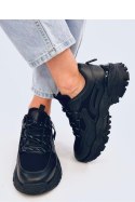 Sneakersy na koturnie BAINS BLACK - Inello - 38 Sneakersy na koturnie BAINS BLACK - Inello - 38