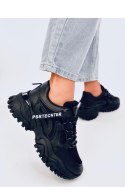 Sneakersy na koturnie BAINS BLACK - Inello - 38 Sneakersy na koturnie BAINS BLACK - Inello - 38