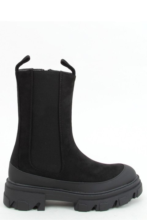 Botki sztyblety wysokie czarne RB122P BLACK - Inello - 40 Botki sztyblety wysokie czarne RB122P BLACK - Inello - 40
