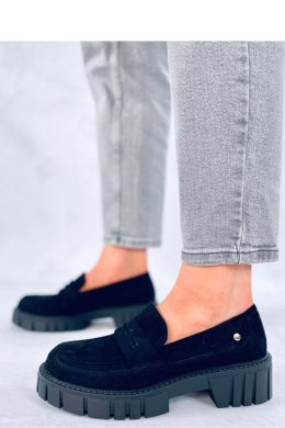 Mokasyny na platformie CHANDRA BLACK - Inello - 39