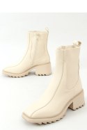 Botki damskie kremowe QT33P BEIGE - Inello - 41 Botki damskie kremowe QT33P BEIGE - Inello - 41