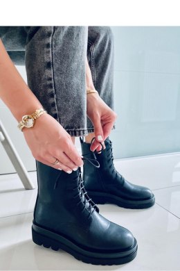 Botki na wysokiej podeszwie WEST BLACK - Inello - 36