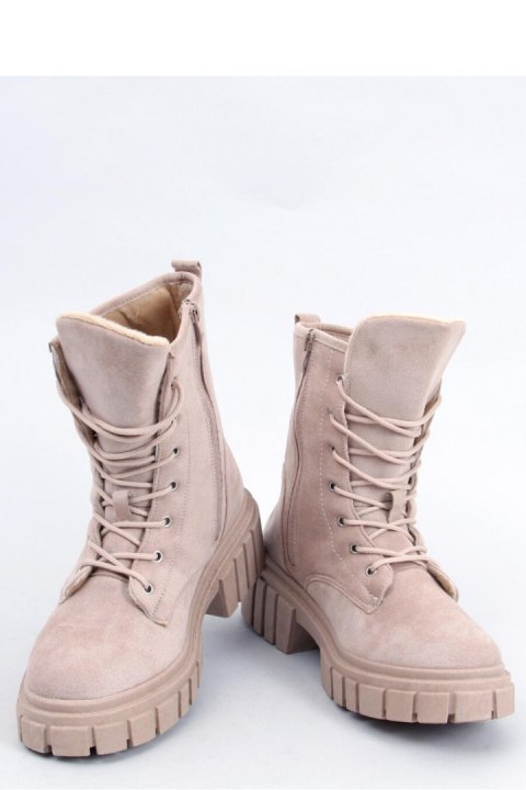 Botki sznurowane KELIS BEIGE - Inello - 40 Botki sznurowane KELIS BEIGE - Inello - 40