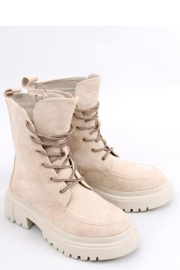 Botki sznurowane zamszowe ROISIN BEIGE - Inello - 39