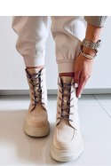 Botki sznurowane zamszowe ROISIN BEIGE - Inello - 39 Botki sznurowane zamszowe ROISIN BEIGE - Inello - 39