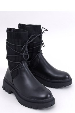 Botki ze skarpetkową cholewką WILLET BLACK - Inello - 39