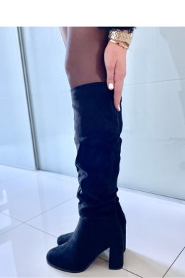 Kozaki na obcasie klasyczne VILMA BLACK - Inello - 36