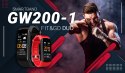 Smartband GIEWONT Fit&GO Duo GW200-1 - Black + Pasek Alert Red Smartband GIEWONT Fit&GO Duo GW200-1 - Black + Pasek Alert Red