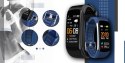 Smartband GIEWONT Fit&GO Duo GW200-6 - Black + Pasek Smart Navy Smartband GIEWONT Fit&GO Duo GW200-6 - Black + Pasek Smart Navy