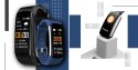Smartband GIEWONT Fit&GO Duo GW200-6 - Black + Pasek Smart Navy Smartband GIEWONT Fit&GO Duo GW200-6 - Black + Pasek Smart Navy