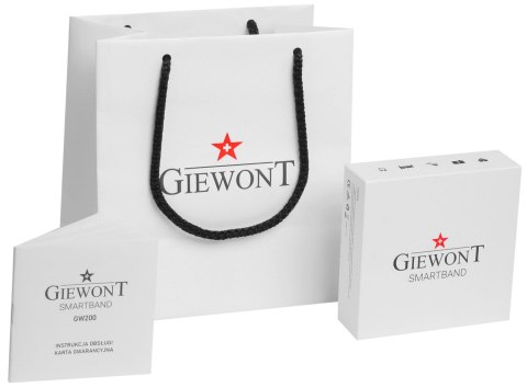 Smartband Giewont Fit&GO Duo GW200-8 - Black + Pasek Touch of Lavender Smartband Giewont Fit&GO Duo GW200-8 - Black + Pasek Touch of Lavender