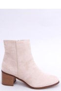 Botki na obcasie zamszowe klasyczne NATINA BEIGE - Inello - 39 Botki na obcasie zamszowe klasyczne NATINA BEIGE - Inello - 39