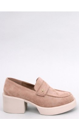 Mokasyny na obcasie CONIFF KHAKI - Inello - 40