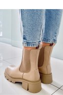 Sztyblety z wysoką cholewką RUMER KHAKI - Inello - 37 Sztyblety z wysoką cholewką RUMER KHAKI - Inello - 37