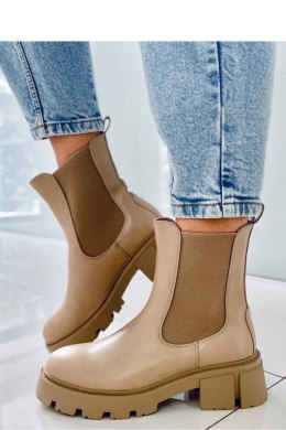 Sztyblety z wysoką cholewką RUMER KHAKI - Inello - 38