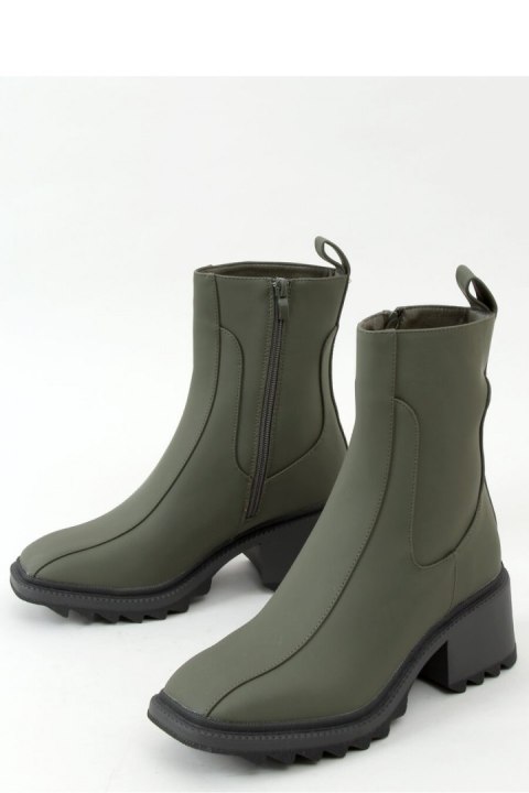 Botki damskie zielone QT33P GREEN - Inello - 37 Botki damskie zielone QT33P GREEN - Inello - 37