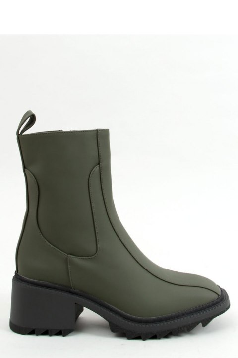 Botki damskie zielone QT33P GREEN - Inello - 37 Botki damskie zielone QT33P GREEN - Inello - 37