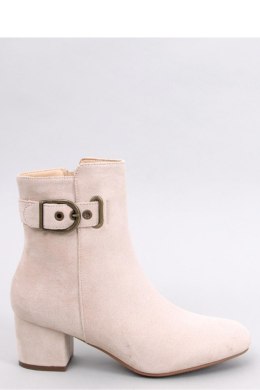 Botki na niskim obcasie LANNE BEIGE - Inello - 39