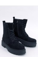 Botki na platformie sznurowane BURSE BLACK - Inello - 37 Botki na platformie sznurowane BURSE BLACK - Inello - 37