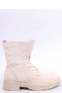 Botki sznurowane zamszowe LAVEY BEIGE - Inello - 40 Botki sznurowane zamszowe LAVEY BEIGE - Inello - 40